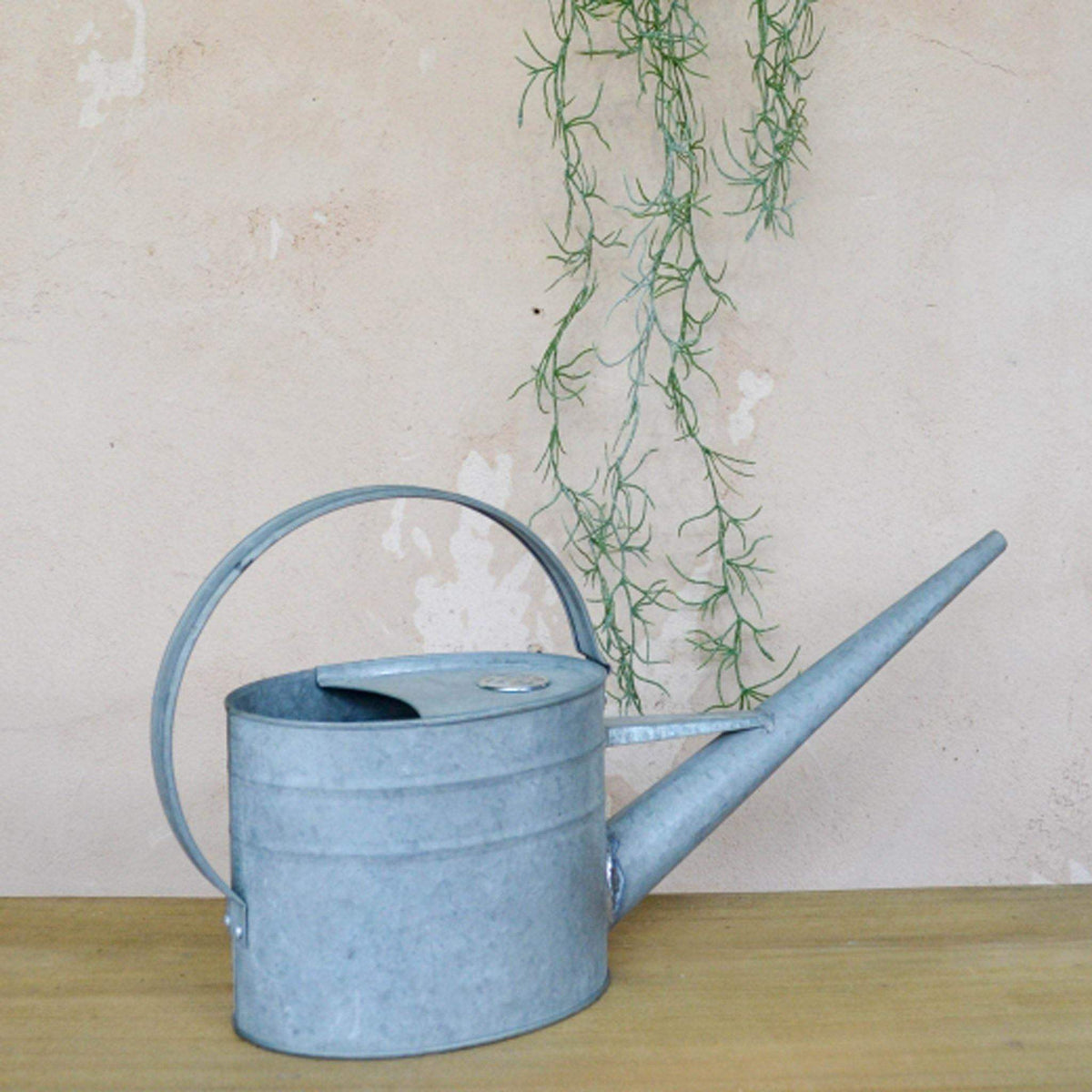 Galvanised Tin Watering Can with Long Spout Liv's Solihull
