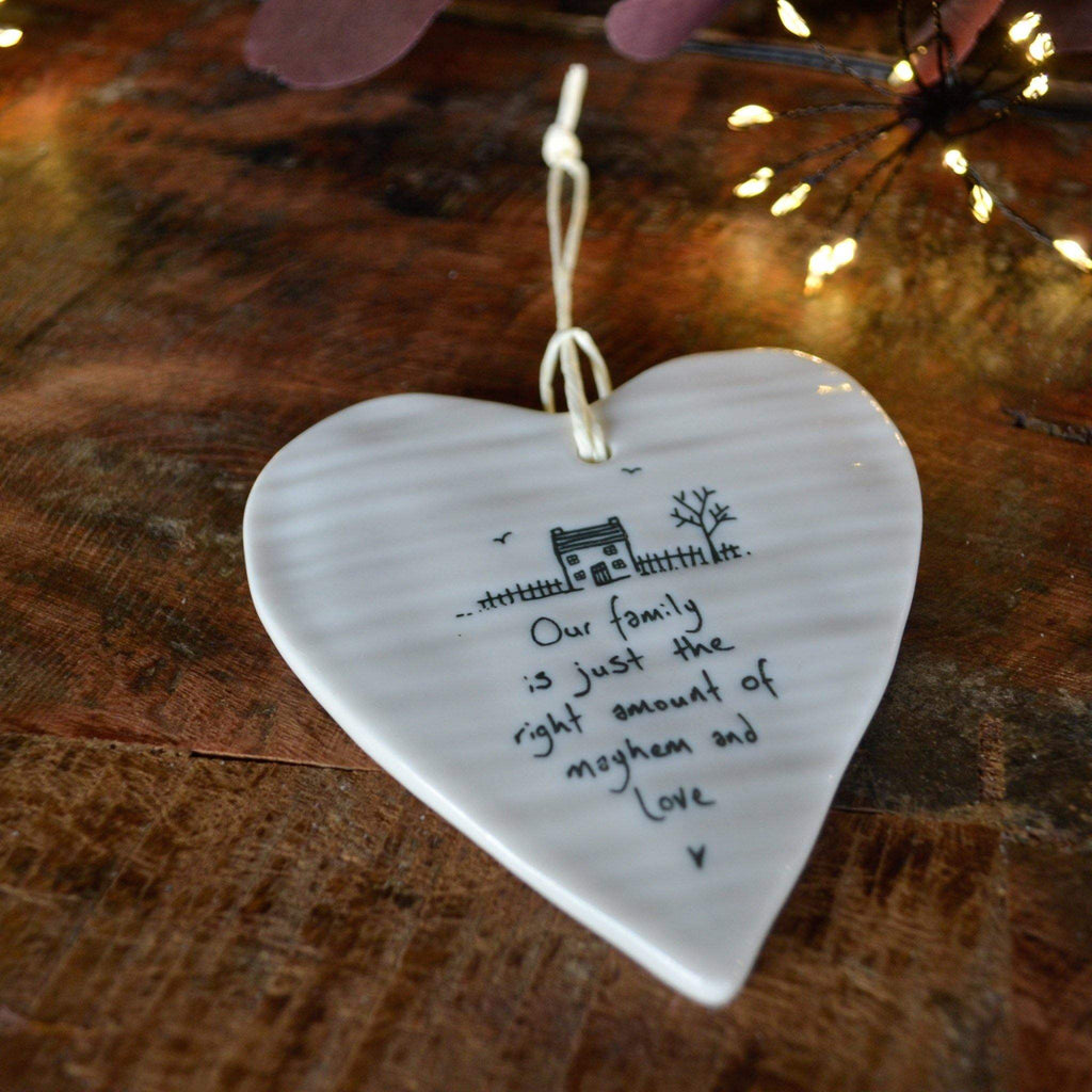 Porcelain Wobble Heart - Our Family... - Liv's