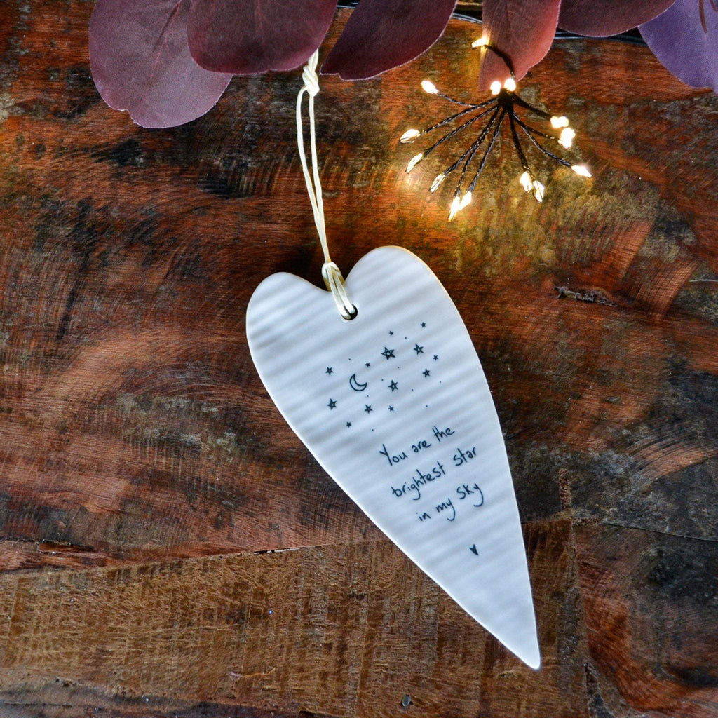 Porcelain Long Heart - You are the Brightest Star - Liv's