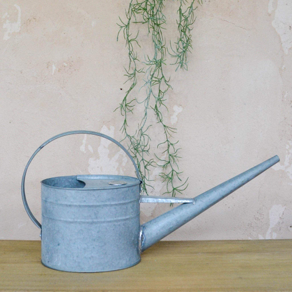 Galvanised Tin Watering Can with Long Spout - Liv's
