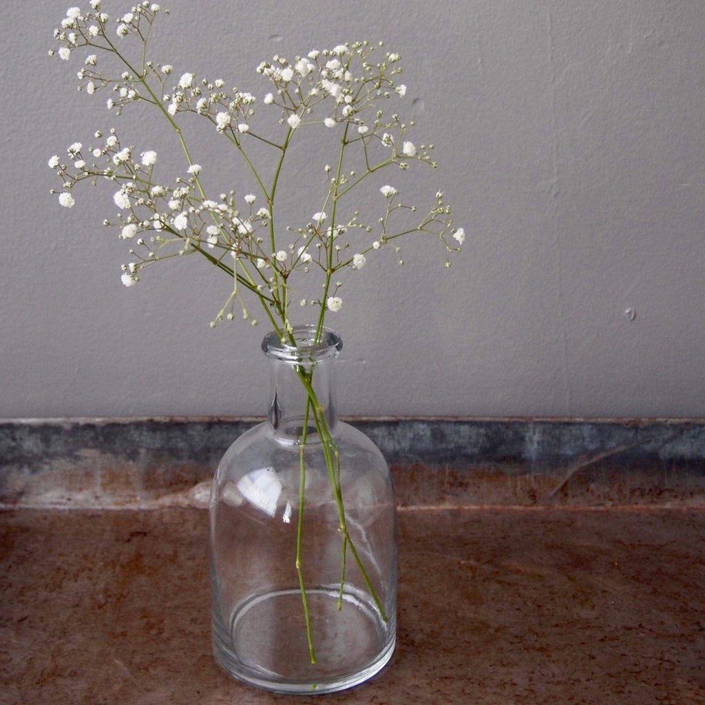 Bottle Glass Vase, Kai, 17cm x 9cm) - Liv's