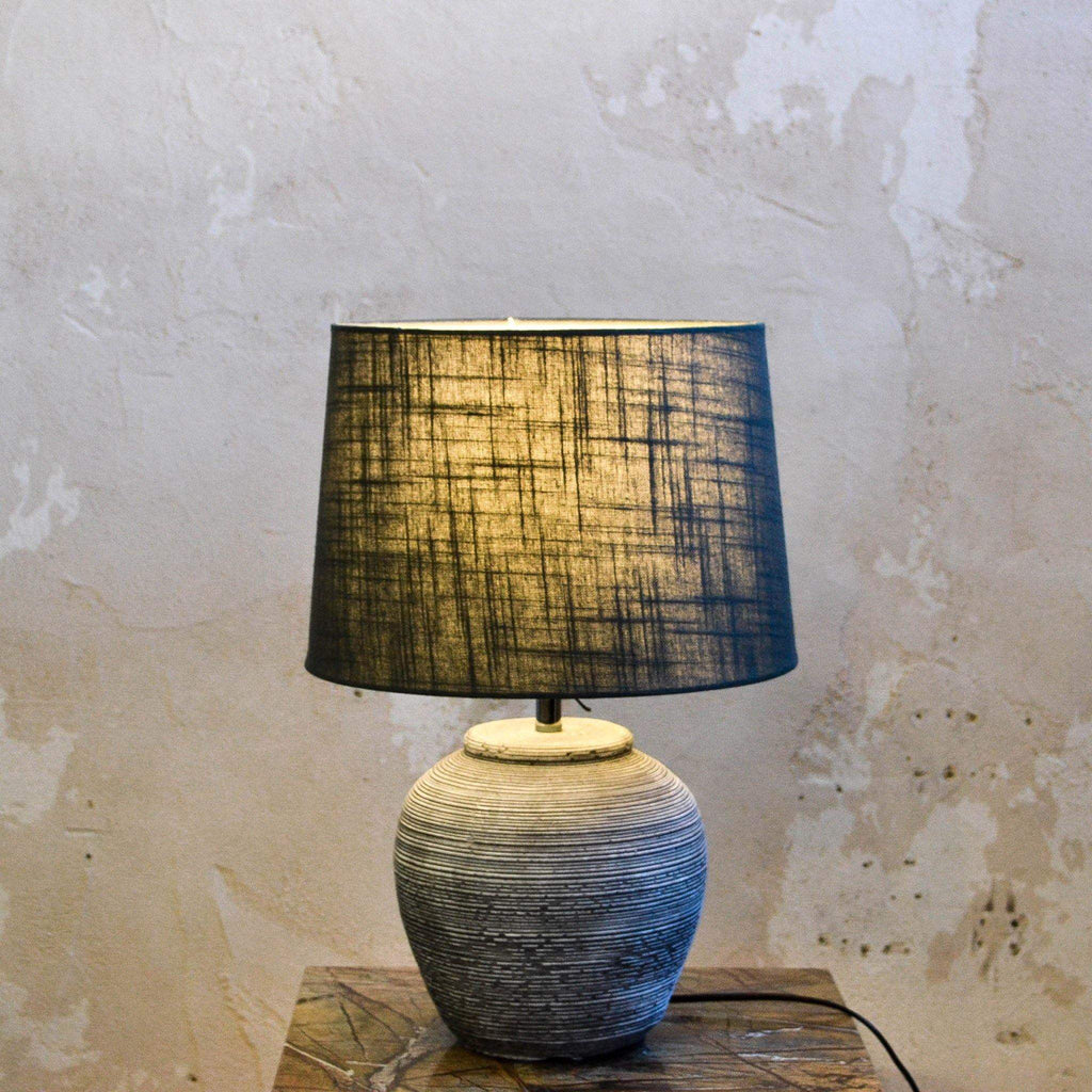 Distressed Stone Table Lamp - Liv's