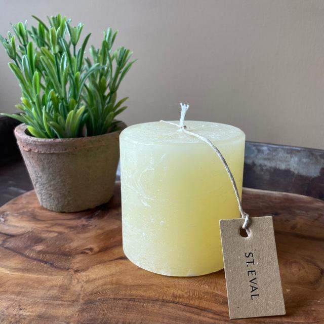 Bay and Rosemary Pillar Candle, 3x3" - Liv's