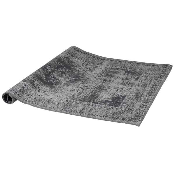 Rug - Dark Grey Faded Pattern, 155x240cm - Liv's