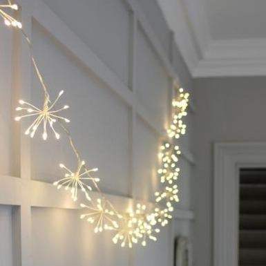 Starburst Light Chain - Battery Operated Silver - Liv's