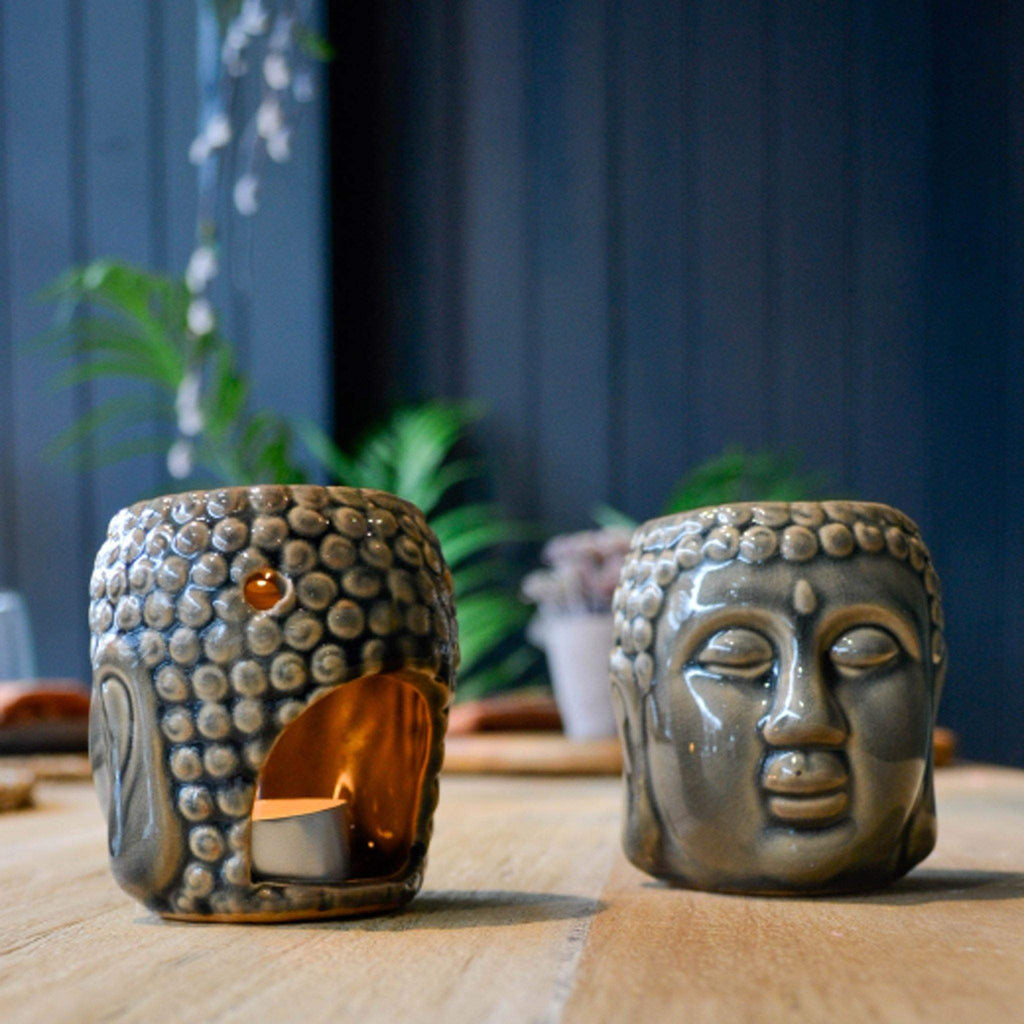 Ceramic Buddha Head Oil Burner - Liv's