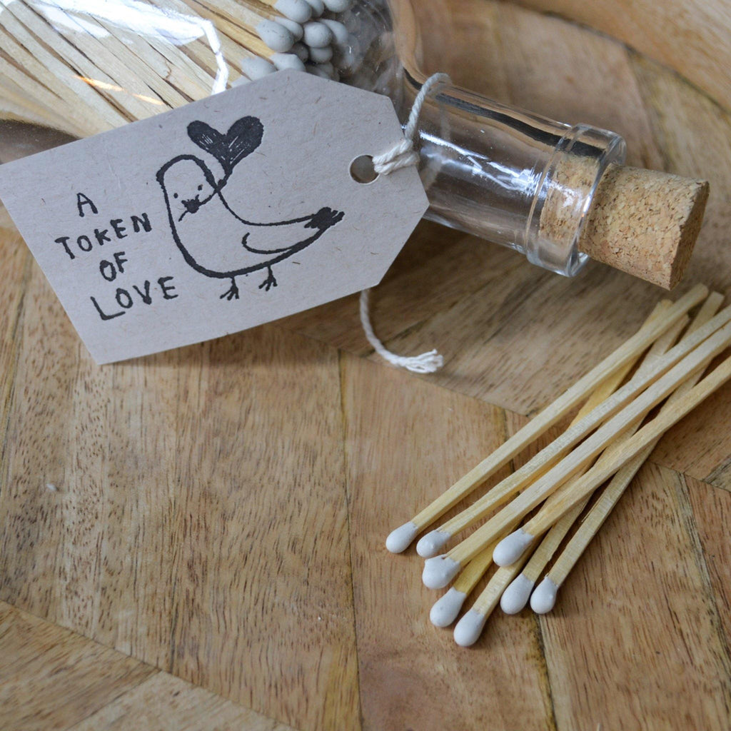 Matches in Glass Bottle - (Natural) A Token of Love - Liv's