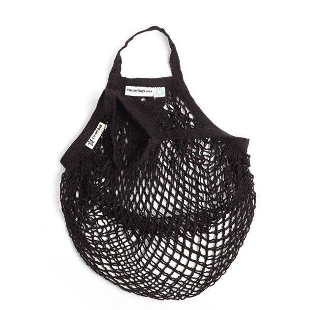 String Bag - Short Handle, Black - Liv's
