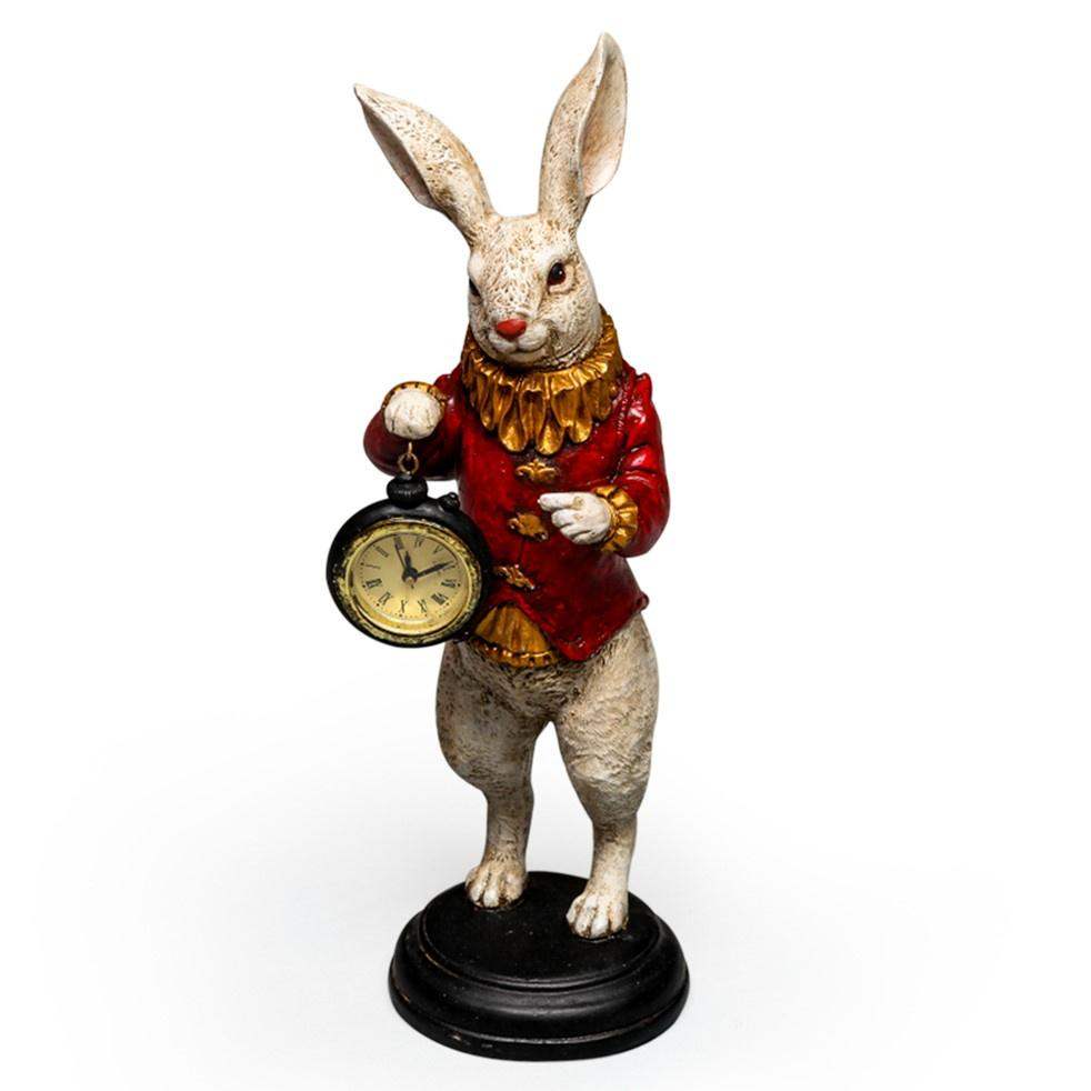 White Rabbit Standing Clock - Red - Liv's